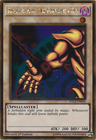 Right Arm of the Forbidden One [PGL2-EN024] Gold Rare | Clutch Gaming