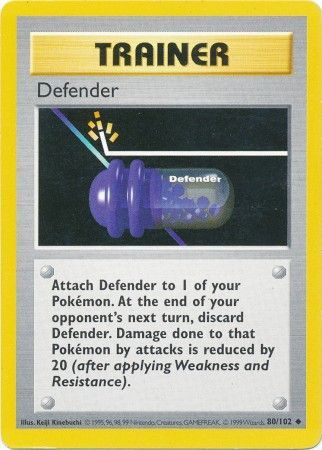 Defender (80/102) [Base Set Shadowless Unlimited] | Clutch Gaming