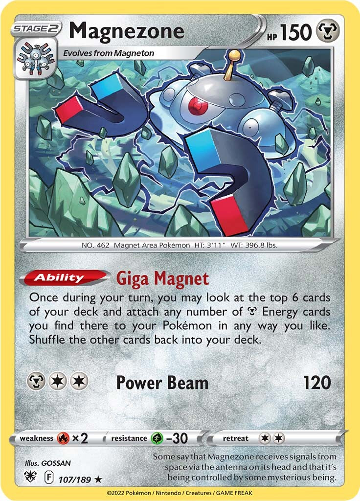 Magnezone (107/189) (Theme Deck Exclusive) [Sword & Shield: Astral Radiance] | Clutch Gaming