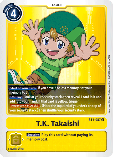 T.K. Takaishi [BT1-087] [Release Special Booster Ver.1.0] | Clutch Gaming