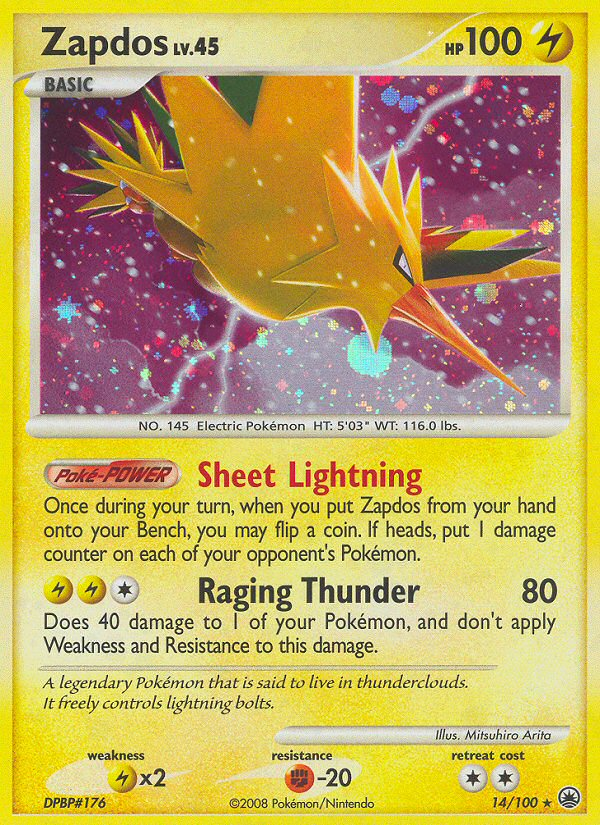 Zapdos (14/100) [Diamond & Pearl: Majestic Dawn] | Clutch Gaming