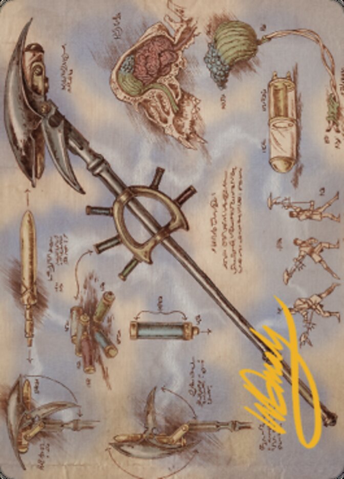 Staff of Domination Art Card (Gold-Stamped Signature) [The Brothers' War Art Series] | Clutch Gaming