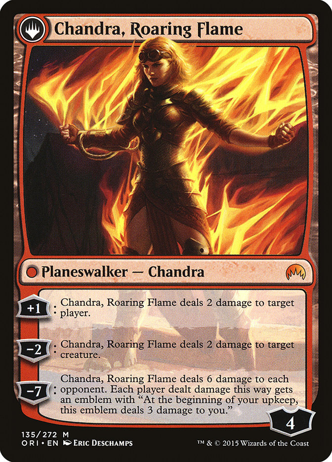 Chandra, Fire of Kaladesh // Chandra, Roaring Flame [Magic Origins] | Clutch Gaming