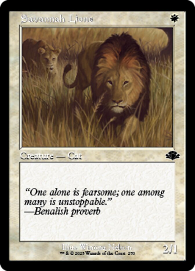 Savannah Lions (Retro) [Dominaria Remastered] | Clutch Gaming