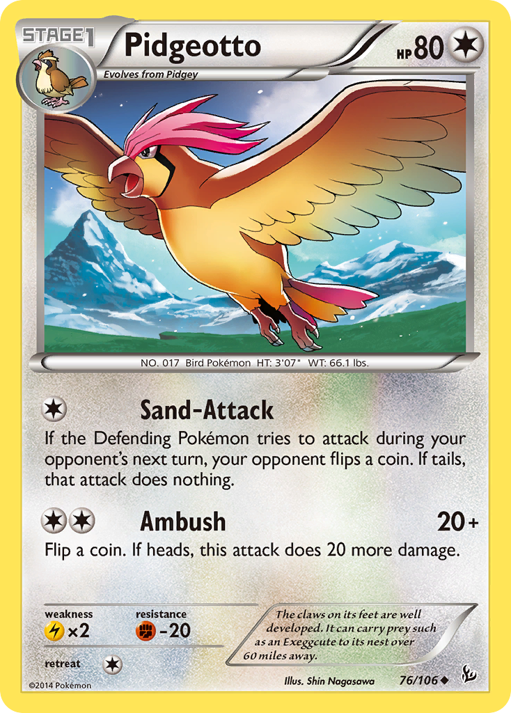 Pidgeotto (76/106) [XY: Flashfire] | Clutch Gaming