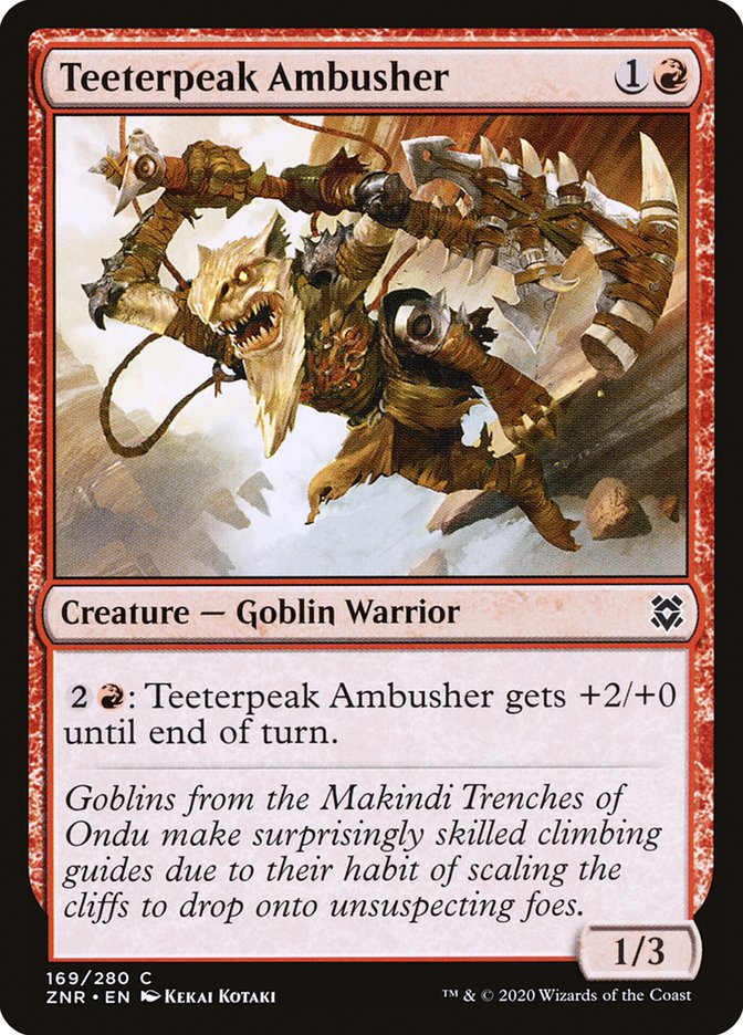 Teeterpeak Ambusher [Zendikar Rising] | Clutch Gaming