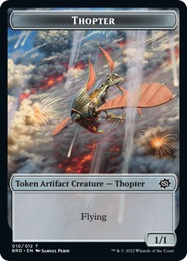 Myr // Thopter (010) Double-Sided Token [The Brothers' War Commander Tokens] | Clutch Gaming