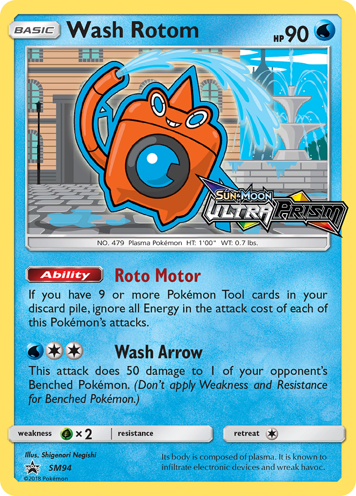 Wash Rotom (SM94) [Sun & Moon: Black Star Promos] | Clutch Gaming