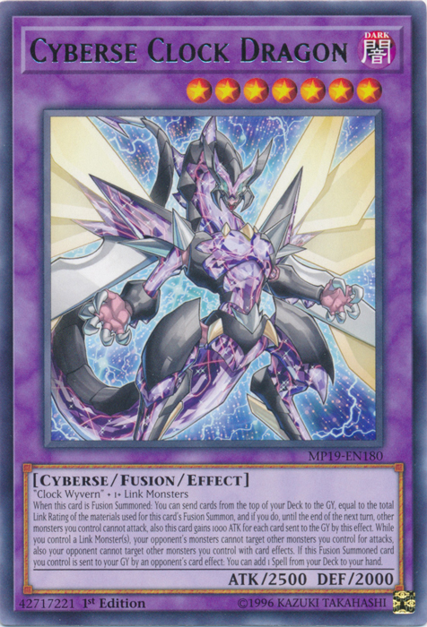 Cyberse Clock Dragon [MP19-EN180] Rare | Clutch Gaming