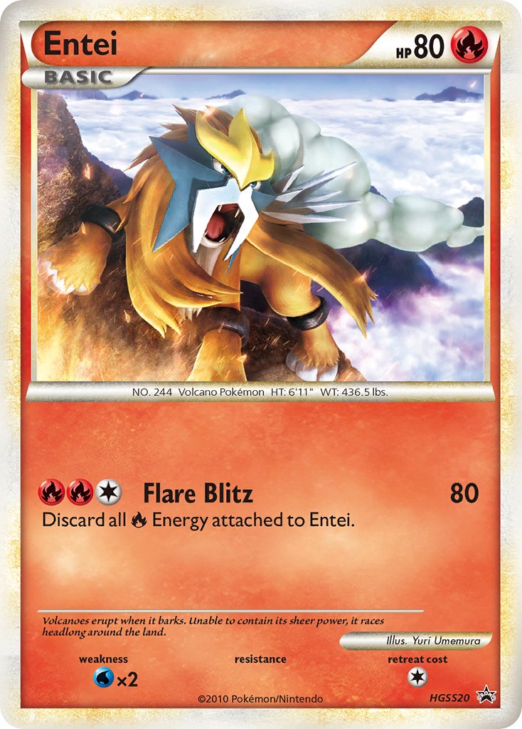 Entei (HGSS20) [HeartGold & SoulSilver: Black Star Promos] | Clutch Gaming