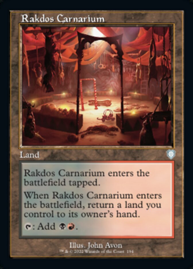 Rakdos Carnarium (Retro) [The Brothers' War Commander] | Clutch Gaming