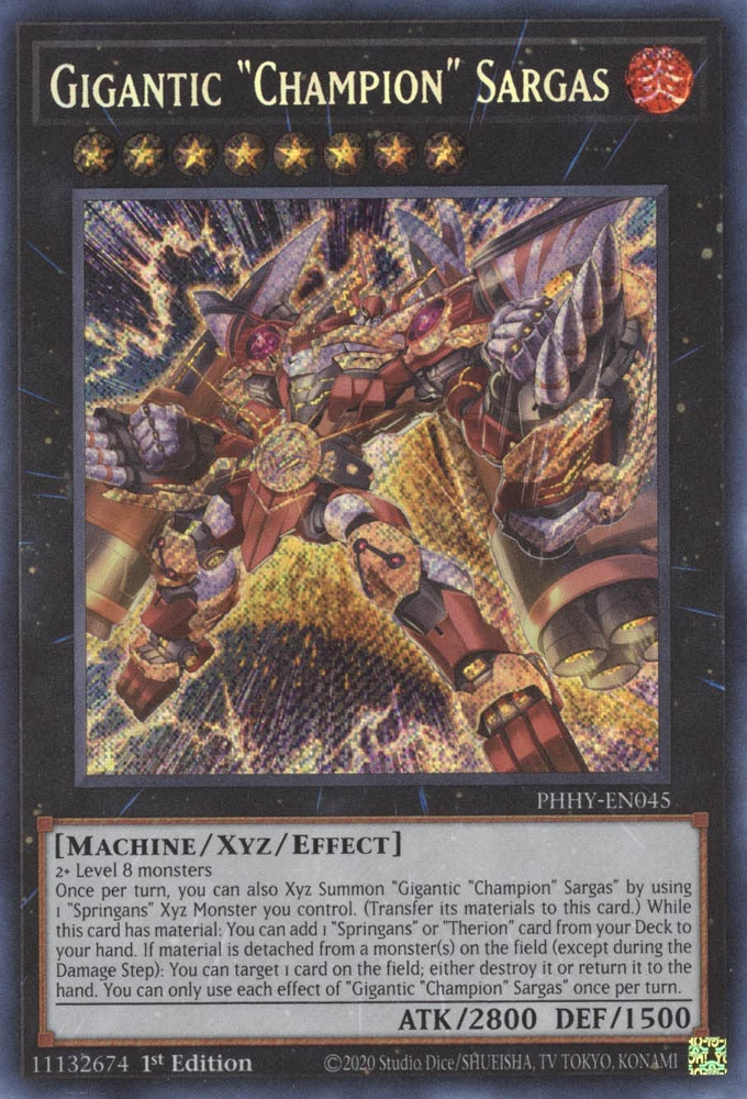 Gigantic "Champion" Sargas [PHHY-EN045] Secret Rare | Clutch Gaming