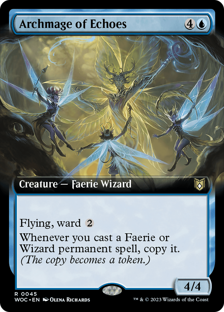 Archmage of Echoes (Extended Art) [Wilds of Eldraine Commander] | Clutch Gaming