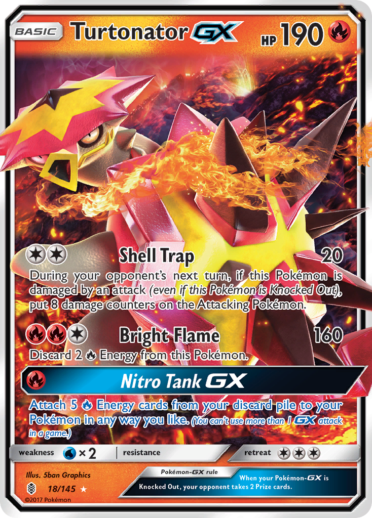 Turtonator GX (18/145) [Sun & Moon: Guardians Rising] | Clutch Gaming