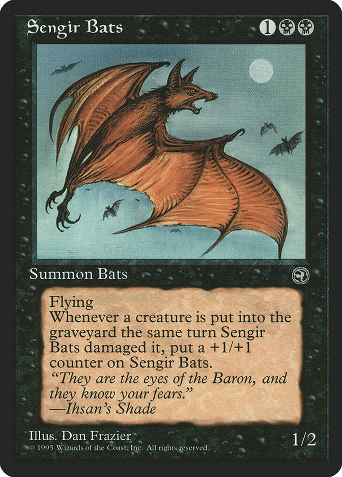 Sengir Bats (Ihsan's Shade Flavor Text) [Homelands] | Clutch Gaming