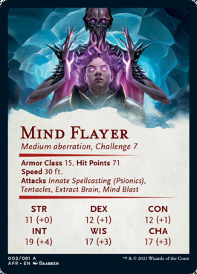 Mind Flayer Art Card [Dungeons & Dragons: Adventures in the Forgotten Realms Art Series] | Clutch Gaming