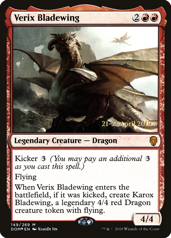 Verix Bladewing [Dominaria Prerelease Promos] | Clutch Gaming