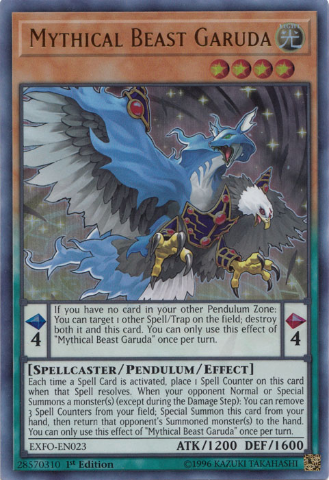 Mythical Beast Garuda [EXFO-EN023] Ultra Rare | Clutch Gaming