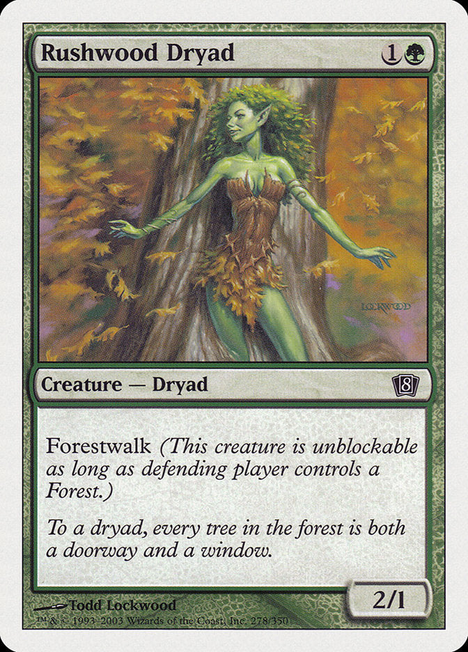 Rushwood Dryad [Eighth Edition] | Clutch Gaming