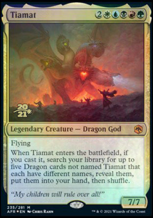 Tiamat [Dungeons & Dragons: Adventures in the Forgotten Realms Prerelease Promos] | Clutch Gaming