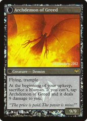 Ravenous Demon // Archdemon of Greed [Dark Ascension Prerelease Promos] | Clutch Gaming