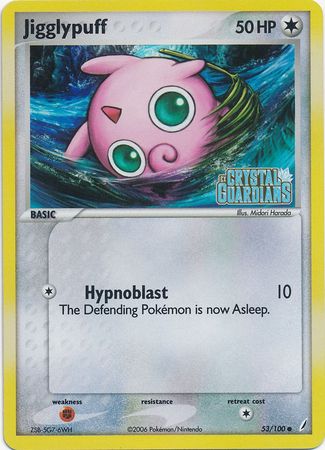 Jigglypuff (53/100) (Stamped) [EX: Crystal Guardians] | Clutch Gaming