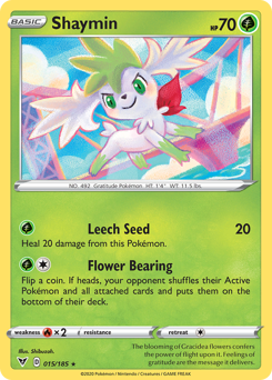 Shaymin (015/185) [Sword & Shield: Vivid Voltage] | Clutch Gaming