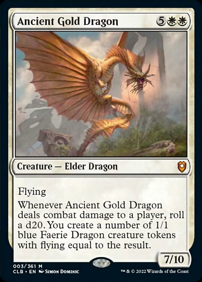 Ancient Gold Dragon [Commander Legends: Battle for Baldur's Gate] | Clutch Gaming