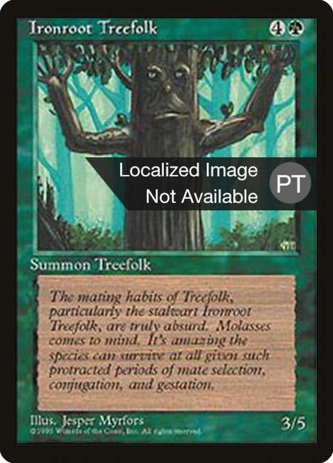 Ironroot Treefolk [Fourth Edition (Foreign Black Border)] | Clutch Gaming