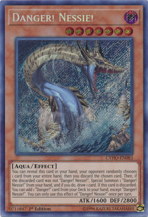 Danger! Nessie! [CYHO-EN083] Secret Rare | Clutch Gaming