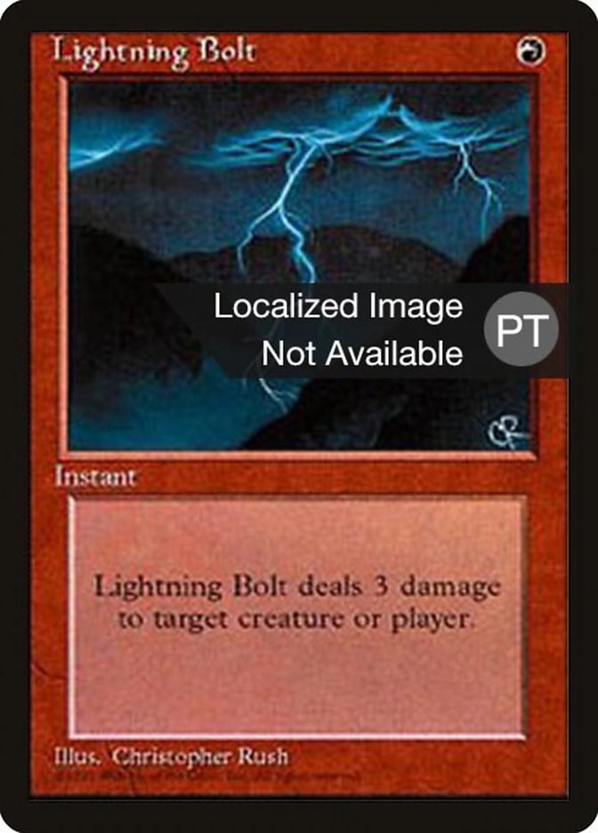 Lightning Bolt [Fourth Edition (Foreign Black Border)] | Clutch Gaming