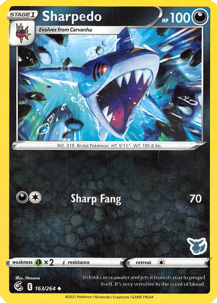 Sharpedo (163/264) (Eevee Deck) [Battle Academy 2022] | Clutch Gaming