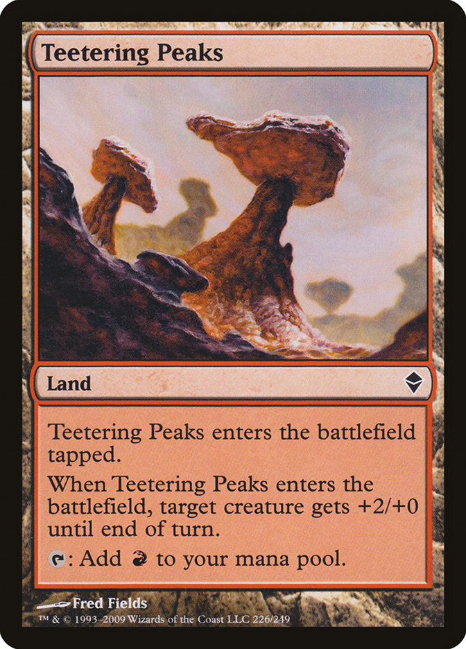 Teetering Peaks [Zendikar] | Clutch Gaming