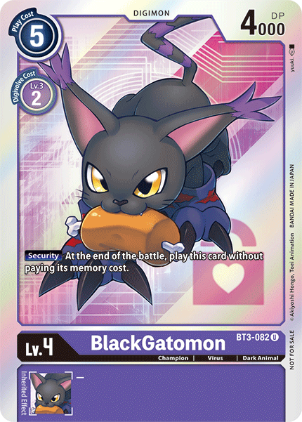 BlackGatomon [BT3-082] (Buy-A-Box Promo) [Release Special Booster Ver.1.5 Promos] | Clutch Gaming