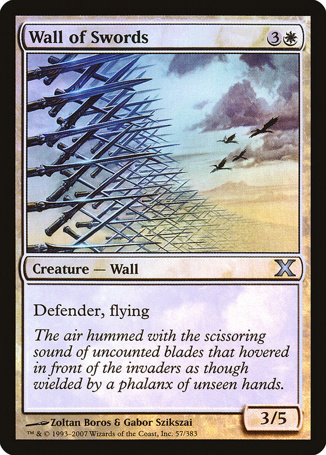 Wall of Swords (Premium Foil) [Tenth Edition] | Clutch Gaming