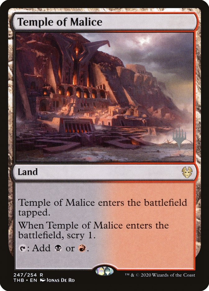 Temple of Malice (Promo Pack) [Theros Beyond Death Promos] | Clutch Gaming