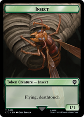 Elf Warrior // Insect Double Sided Token [The Lord of the Rings: Tales of Middle-Earth Commander Tokens] | Clutch Gaming