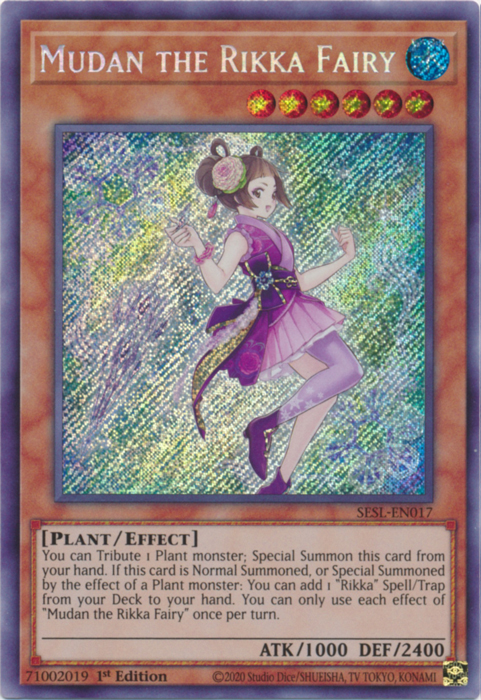 Mudan the Rikka Fairy [SESL-EN017] Secret Rare | Clutch Gaming