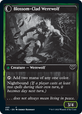 Weaver of Blossoms // Blossom-Clad Werewolf [Innistrad: Double Feature] | Clutch Gaming