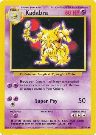 Kadabra (32/102) [Base Set Unlimited] | Clutch Gaming