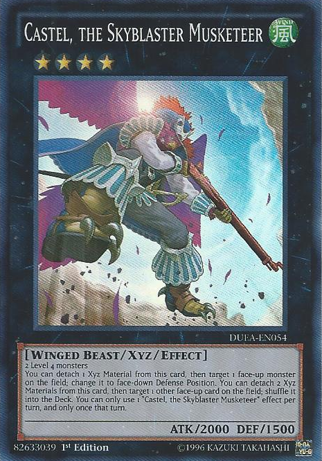 Castel, the Skyblaster Musketeer [DUEA-EN054] Super Rare | Clutch Gaming