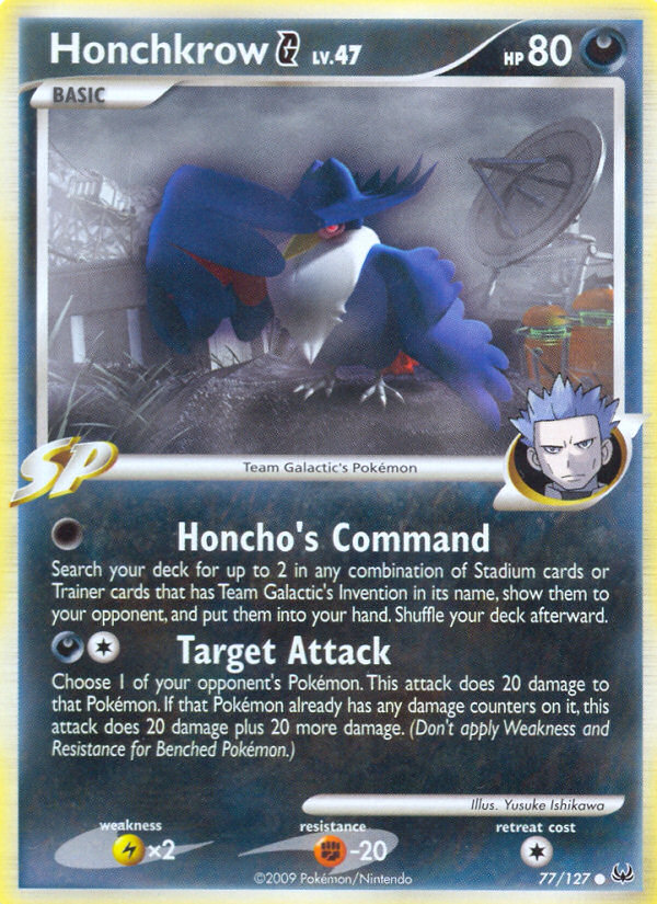 Honchkrow G (77/127) [Platinum: Base Set] | Clutch Gaming