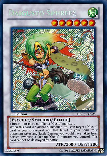 Daigusto Sphreez [HA06-EN024] Secret Rare | Clutch Gaming