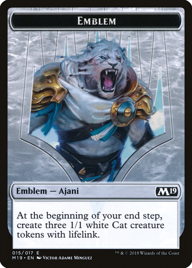 Ajani, Adversary of Tyrants Emblem [Core Set 2019 Tokens] | Clutch Gaming