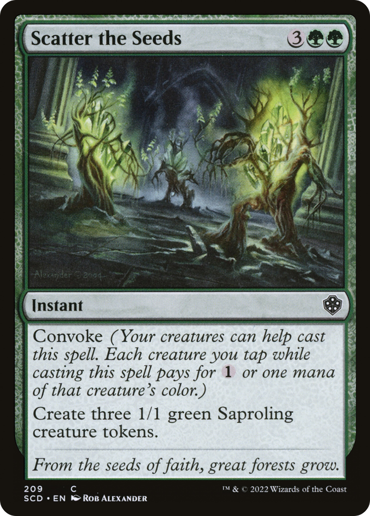 Scatter the Seeds [Starter Commander Decks] | Clutch Gaming
