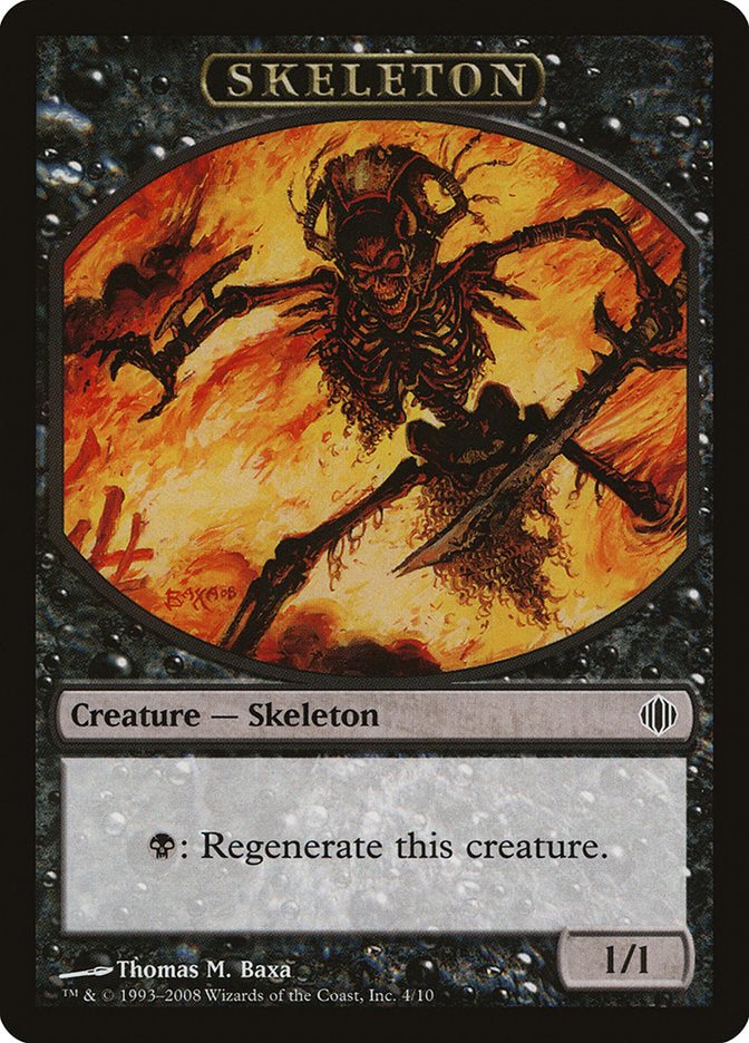 Skeleton Token [Shards of Alara Tokens] | Clutch Gaming