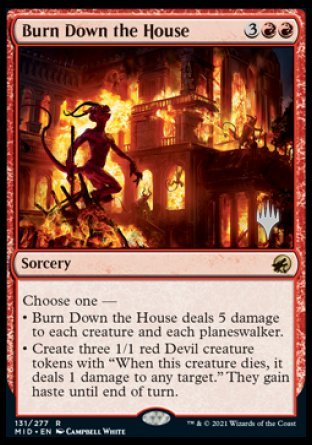 Burn Down the House (Promo Pack) [Innistrad: Midnight Hunt Promos] | Clutch Gaming