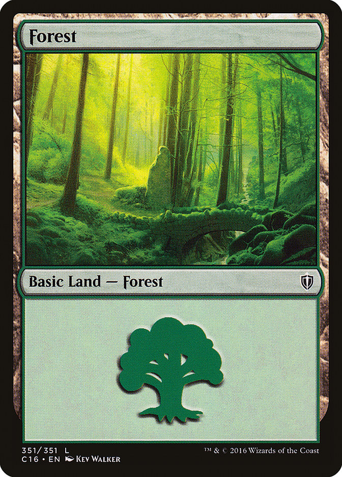 Forest (351) [Commander 2016] | Clutch Gaming