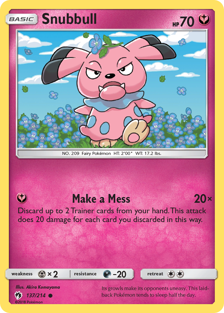 Snubbull (137/214) [Sun & Moon: Lost Thunder] | Clutch Gaming