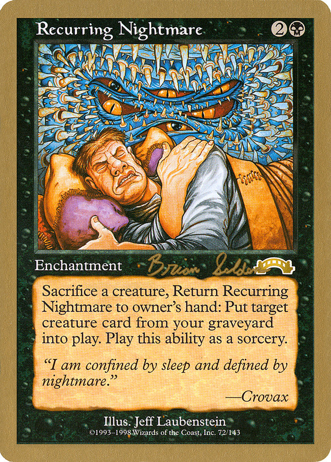 Recurring Nightmare (Brian Selden) [World Championship Decks 1998] | Clutch Gaming